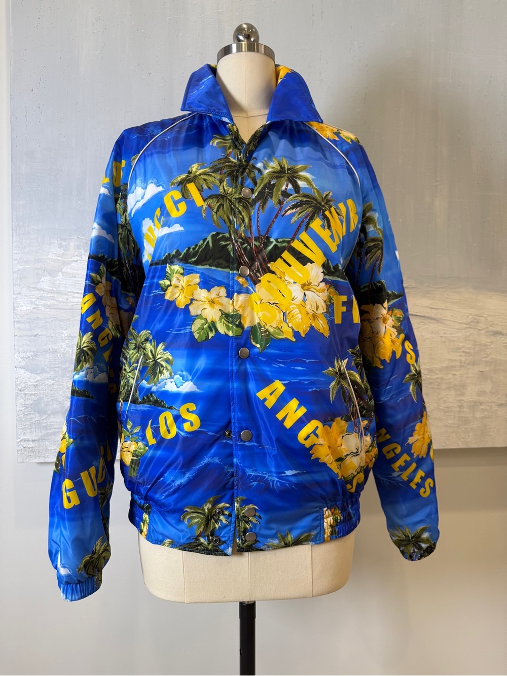 NWT Gucci Souvenir from Los Angeles, Tropical Floral Jacket